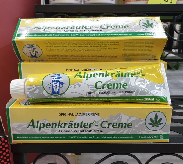 Alpenkräuter Creme mit Cannabisöl und Teufelskralle *NEU*